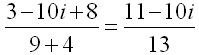 Jak vydlit dv komplexn sla v algebraickm tvaru