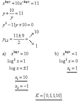 pklad z psemn prce na logaritmick rovnice