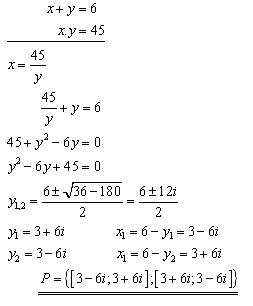 příklad na rovnice s komplexními čísly
