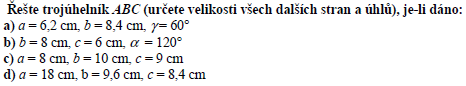 pklad na sinovou a kosinouvou vtu