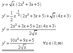 příklad na derivace