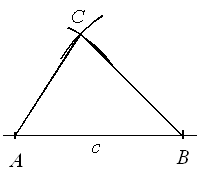Jak sestrojit trojúhelník, známe-li všechny tři strany – krok 4.
