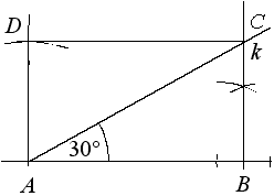 Jak sestrojit obdélník, známe-li délku strany a úhel mezi stranou a úhlopříčkou – krok 5.