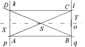 Jak sestrojit obdélník, známe-li délku strany a úhel, který svírají úhlopříčky – krok 5.