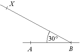 Jak sestrojit trojúhelník, známe-li délku 2 stran a velikost úhlu, který nesvírají – krok 2.