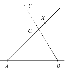 Jak sestrojit trojúhelník, známe-li stranu a dva úhly k ní přilehlé – krok 3.