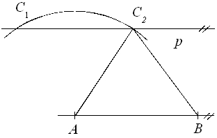 Jak sestrojit trojúhelník, známe-li dvě strany a výšku k jedné ze stran – krok 5.