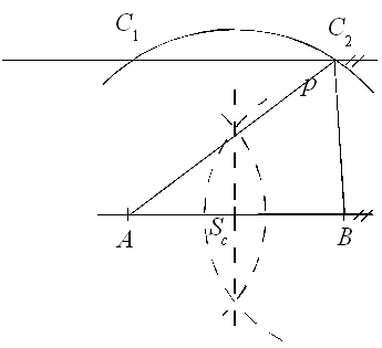 Jak sestrojit trojúhelník, známe-li stranu, výšku k ní kolmou a těžnici vycházející z jejího středu – krok 6.